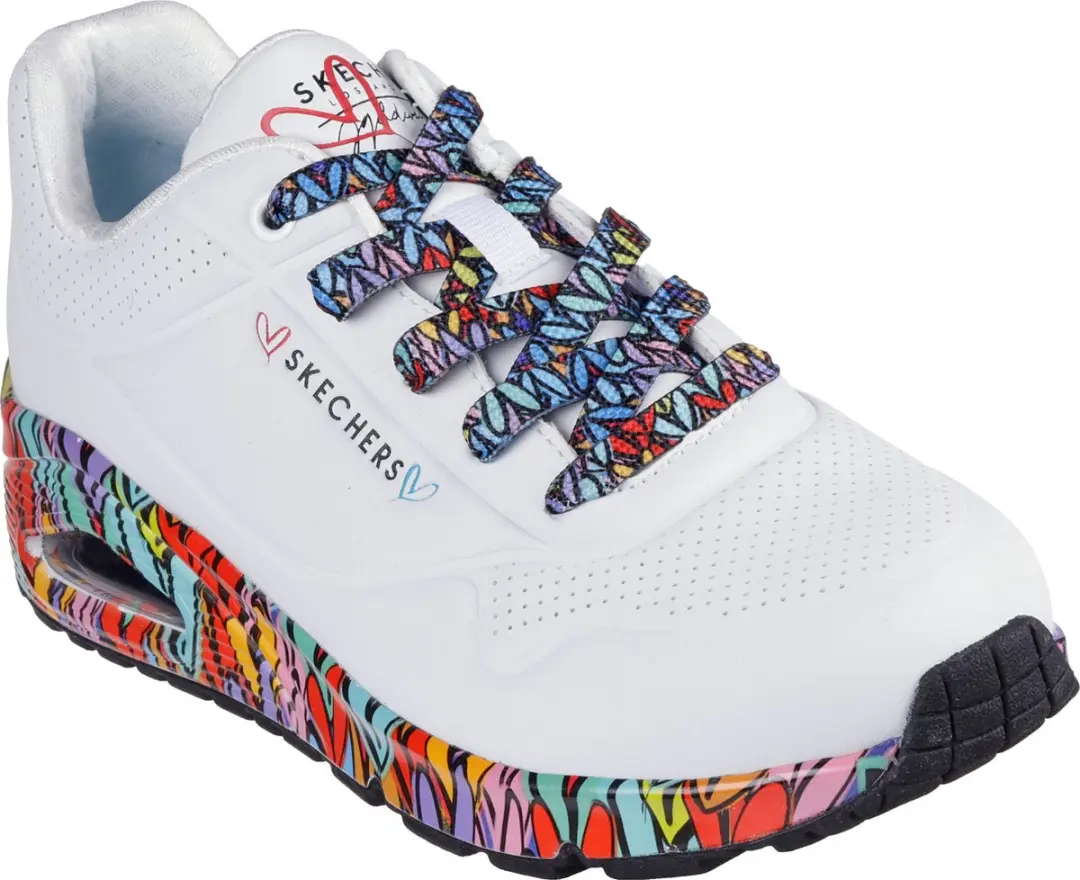 Skechers Uno Ravaged Love 177918 Damestrainers - Wit