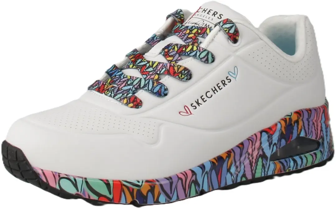 Skechers Uno Ravaged Love 177918 Damestrainers - Wit