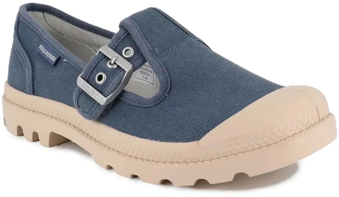 Palladium Pampa Mary-Jane Washed Sneaker 94475-481 - 39 - Blauw