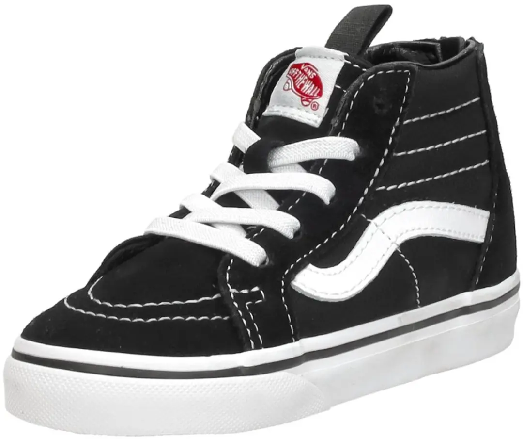 Vans SK8-Hi Zip Junior Sneakers - Zwart/Wit - afbeelding 5 van 6