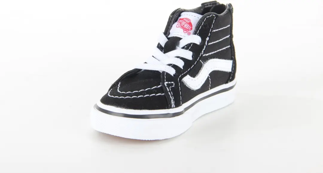 Vans SK8-Hi Zip Junior Sneakers - Zwart/Wit - afbeelding 4 van 6