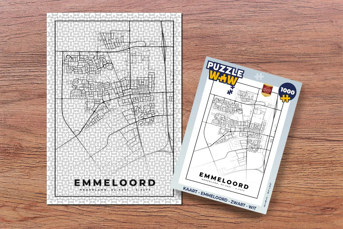 PuzzleWow Emmeloord Legpuzzel 1000 Stuks - Multicolor