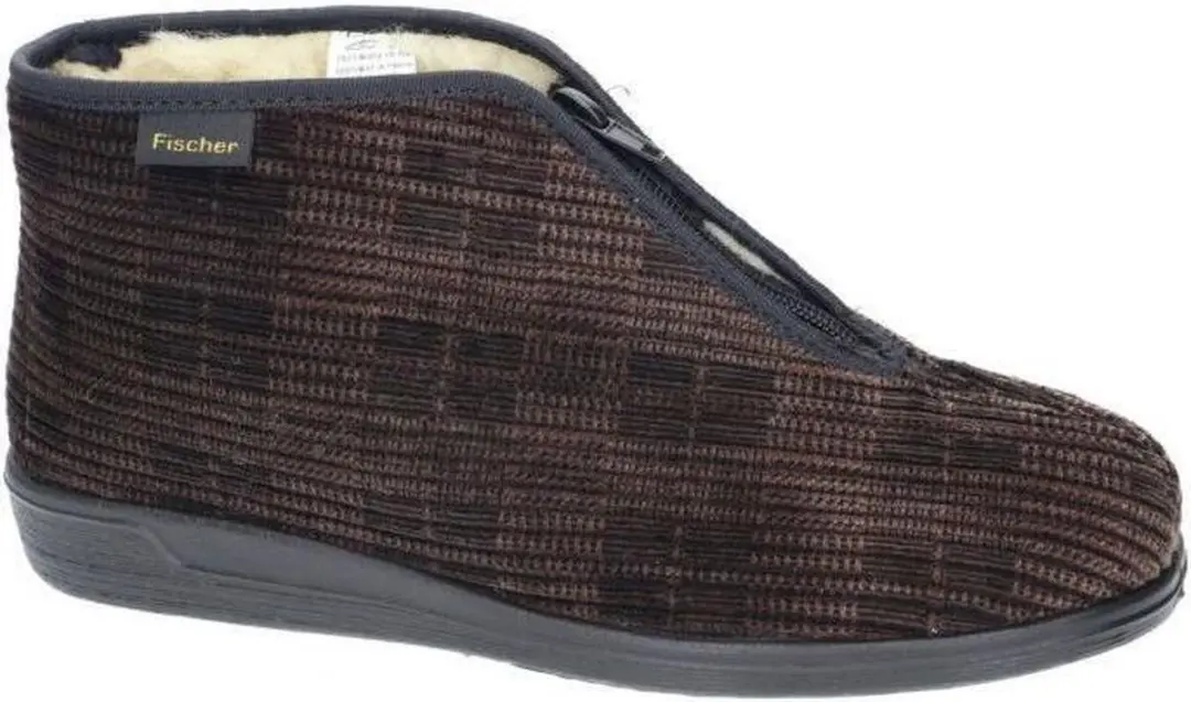 Fischer Heren Winterpantoffel Bruin - Maat 42 - afbeelding 6 van 6