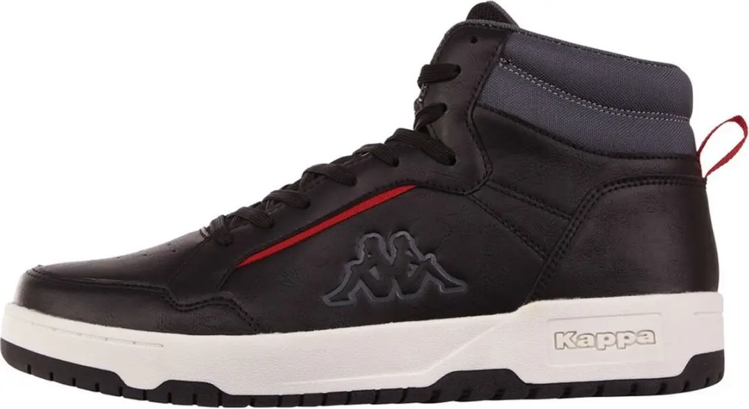 Kappa Unisex Mid Cut Sneaker 243317 Black/Grey-43