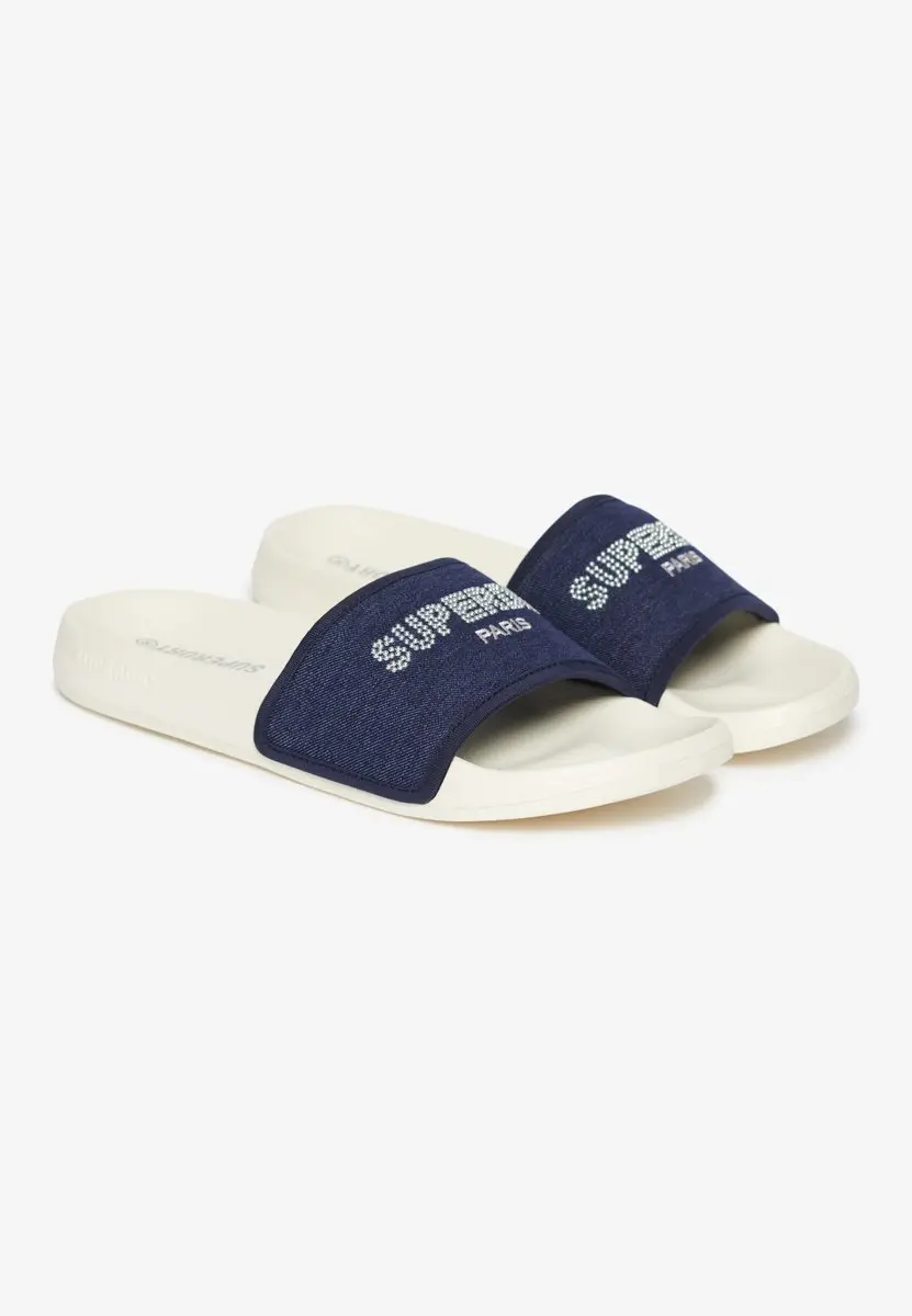 Superdry Badslippers Dames Off White WF310238A - afbeelding 2 van 6