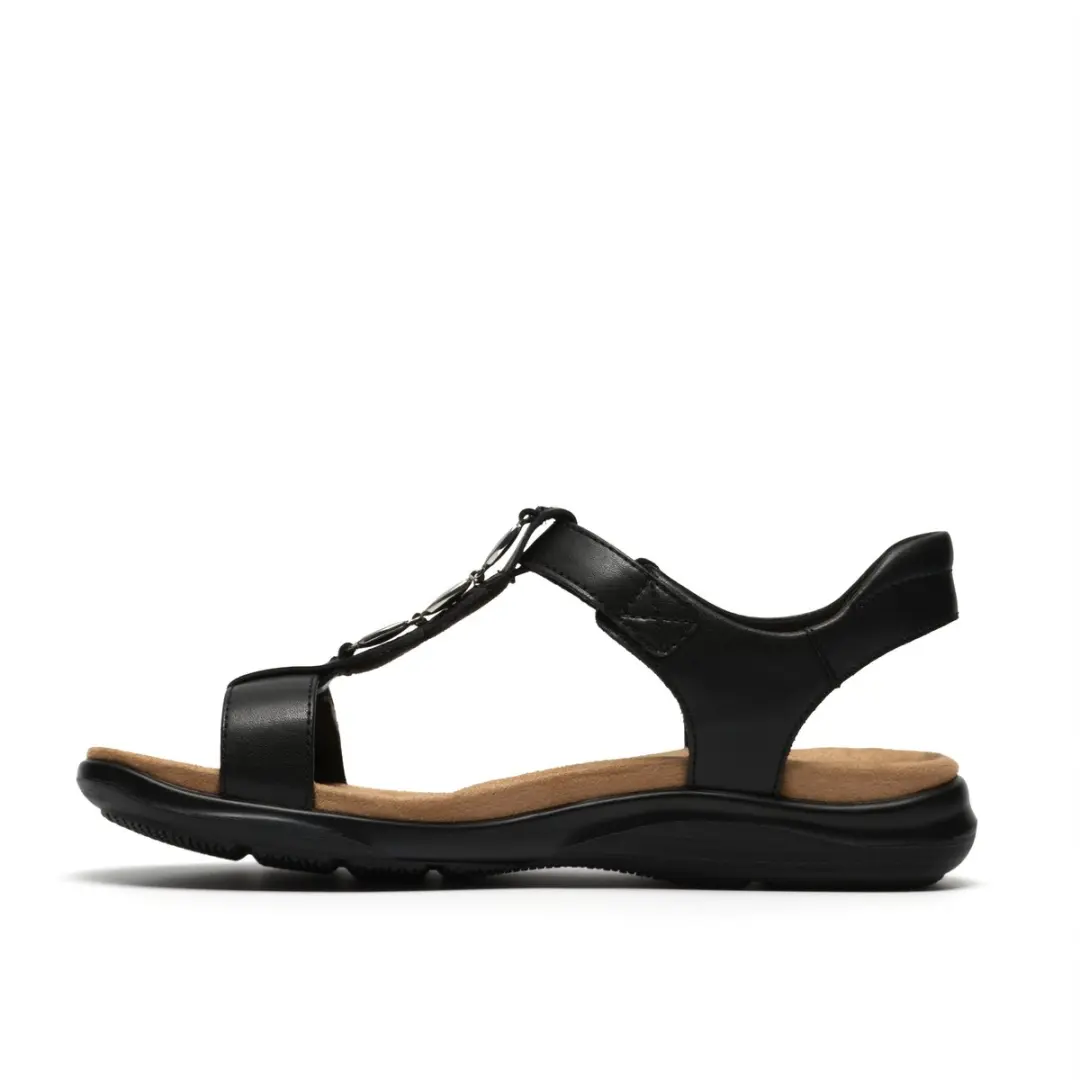 Clarks Kidly Gem Dames Sandalen 26185964 - Zwart
