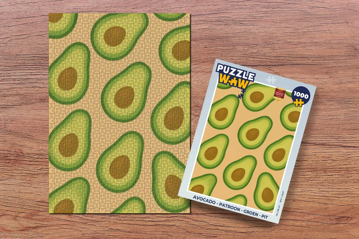 PuzzleWow Avocado Legpuzzel 1000 Stuks - Groen