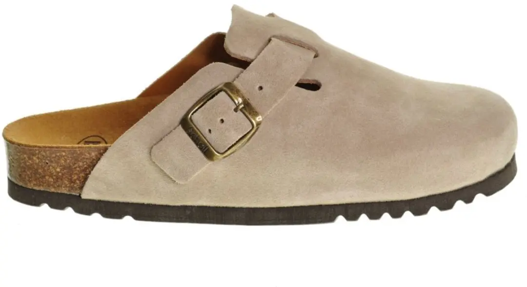 Scholl Klomp Fae Suede Vrouwen - Lichtgrijs