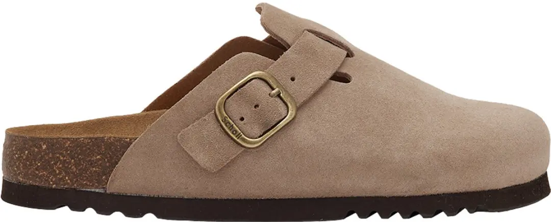 Scholl Klomp Fae Suede Vrouwen - Lichtgrijs