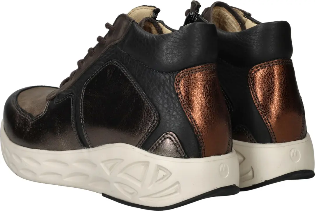 Wolky Pep Veterschoenen Hoog - Brons - Maat 40