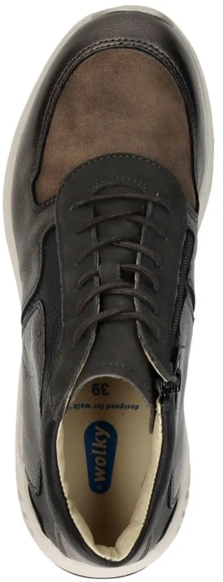 Wolky Pep Veterschoenen Hoog - Brons - Maat 40