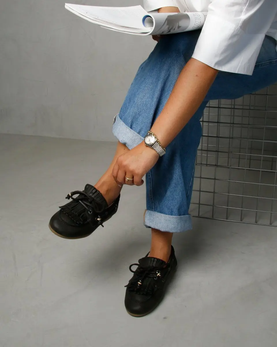 VIA VAI June Shelby Mocassins - Bruin - Maat 37