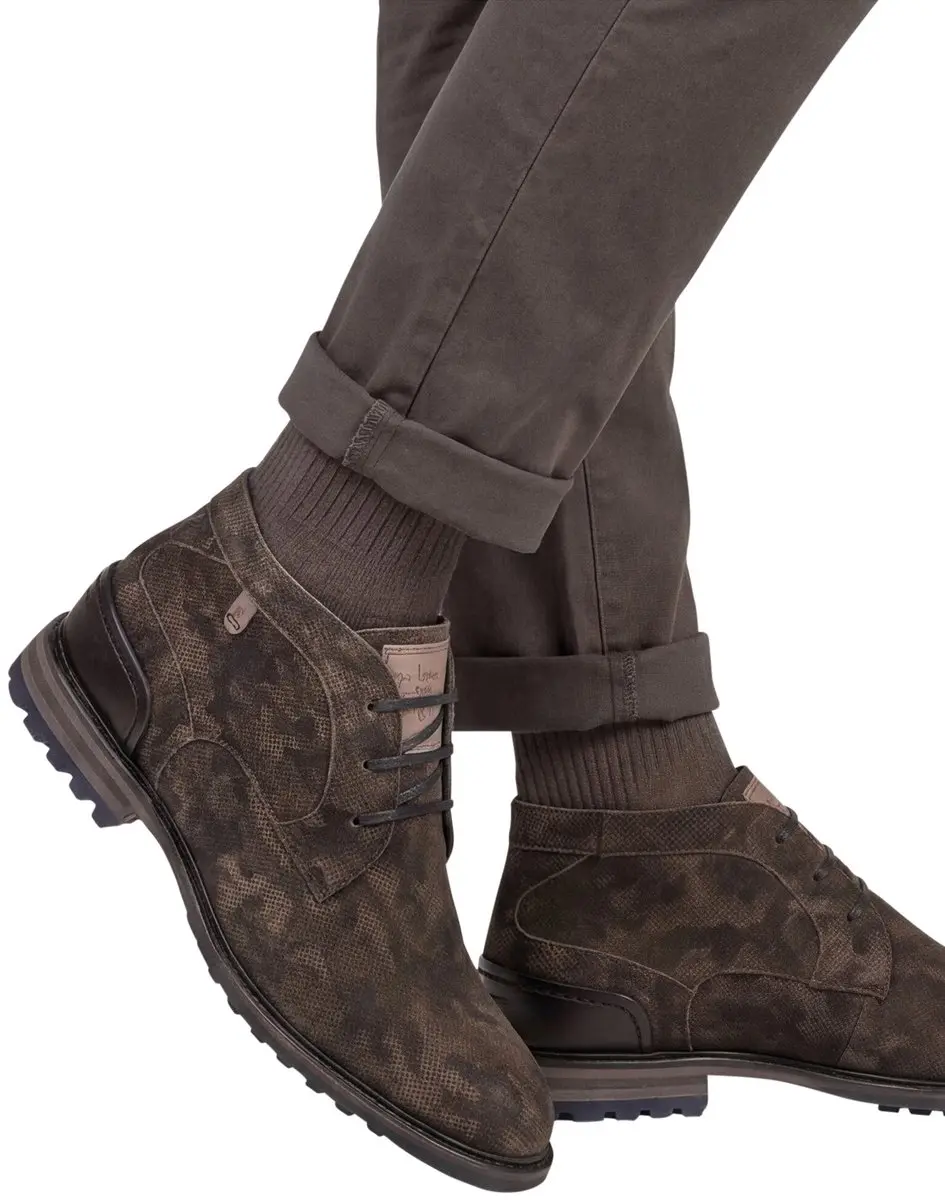 Floris Van Bommel Sfm-50159 Crepi Veterschoenen - Heren - Grijs - Maat 43⅓