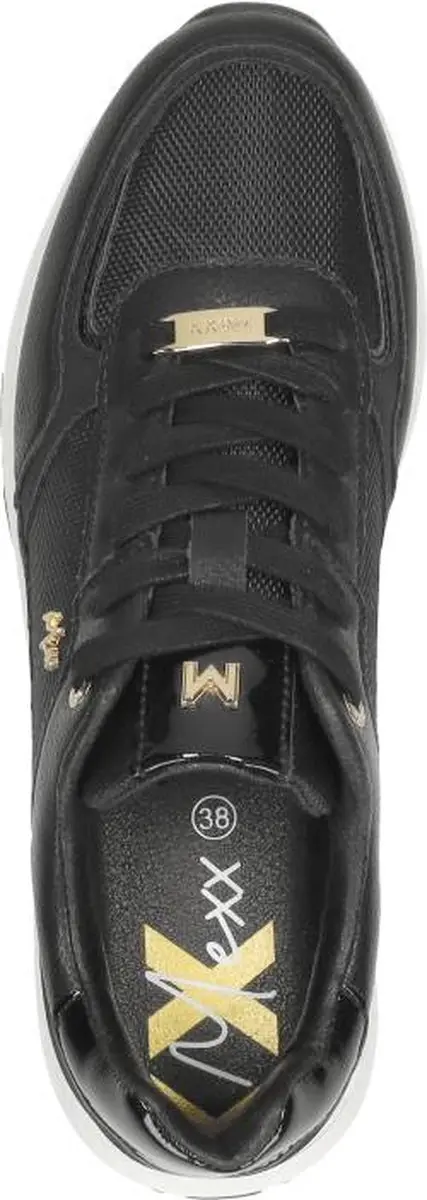 Mexx Nonja Lage Sneakers Dames - Zwart - Maat 36 - afbeelding 5 van 6