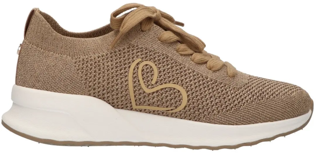 La Strada Sneaker Goud Knitted