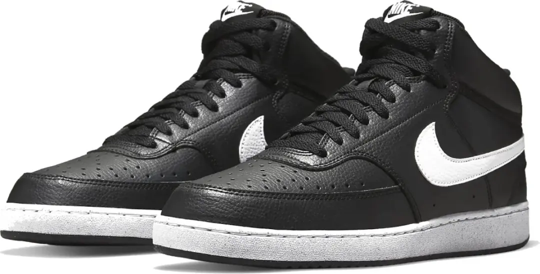 Nike Court Vision Mid Next Nature Sneakers - Maat 47 - Zwart/Wit - afbeelding 5 van 6