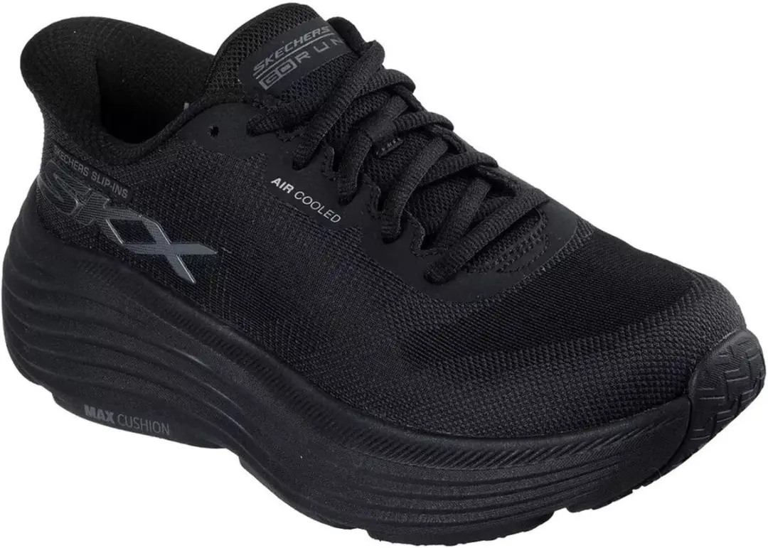 SKECHERS MAX CUSHIONING ENDEAVOUR HALLANDALE, comfortbale shoes, 129473-BBK, Fem