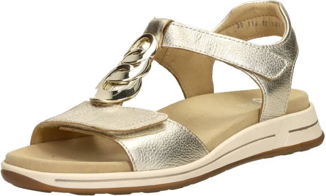 Ara Osaka-S Sandalen Plat - Goudkleur - Maat 43 - afbeelding 3 van 6
