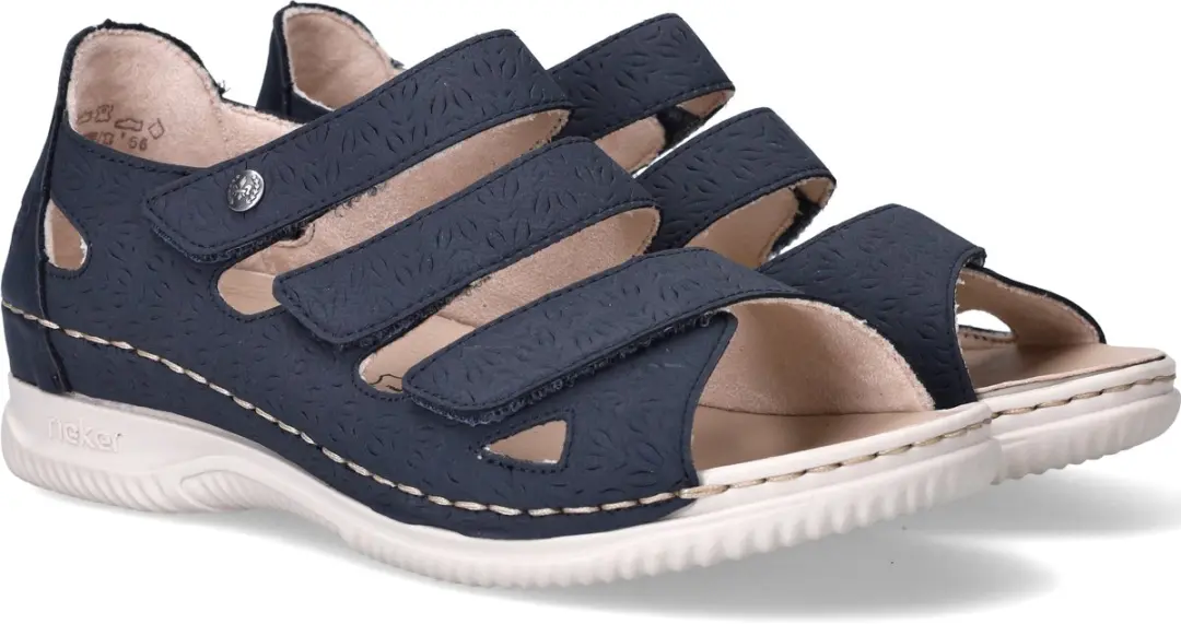Rieker V7451-14 Sandalen Dames - Blauw