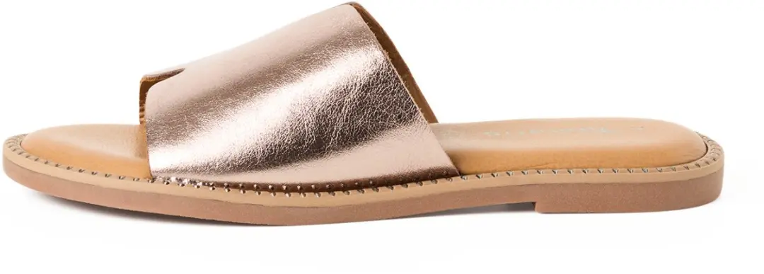 Tamaris leren muiltje 1-27135-42 915 damesschoenen slip-on M2713542 metallic