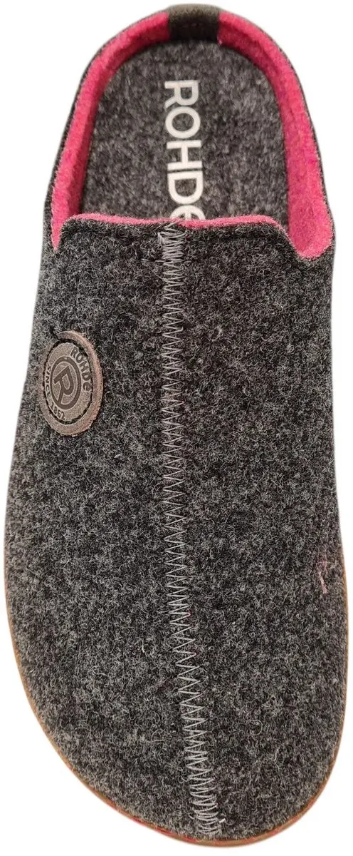 Rohde Pantoffels Grijs Synthetisch - Dames - Maat 36