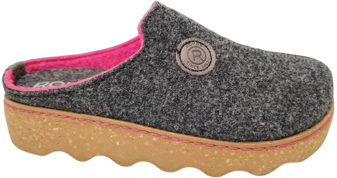 Rohde Pantoffels Grijs Synthetisch - Dames - Maat 36