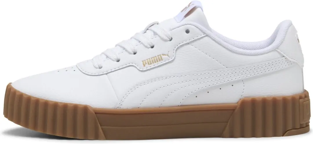 PUMA Carina 3.0 Dames Sneakers - 36 - Gum/Wit/Goud - afbeelding 3 van 6