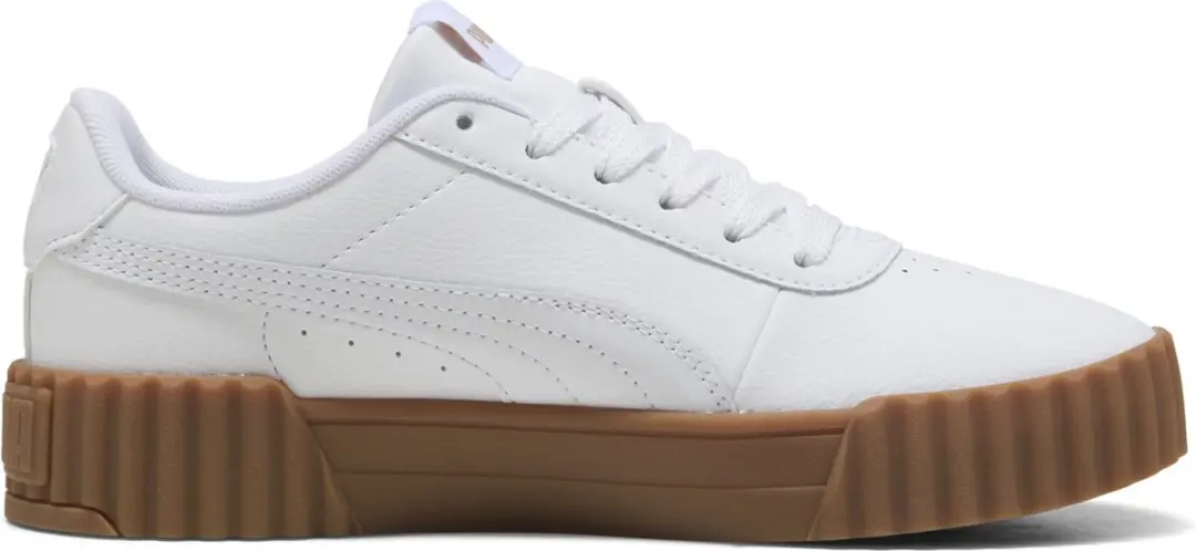 PUMA Carina 3.0 Dames Sneakers - 36 - Gum/Wit/Goud - afbeelding 5 van 6