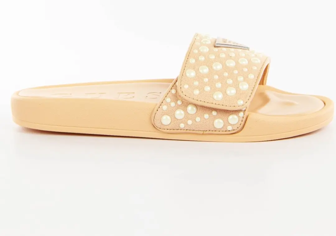 Guess damesslippers FLGCANFAB19 comfort stijl beige