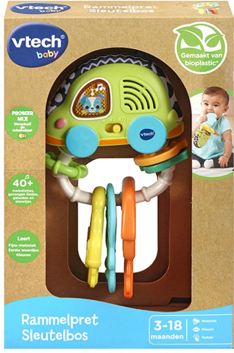 VTech Dierenvriendjes Rammelpret Sleutelbos - Educatief Speelgoed - Multi - afbeelding 6 van 6