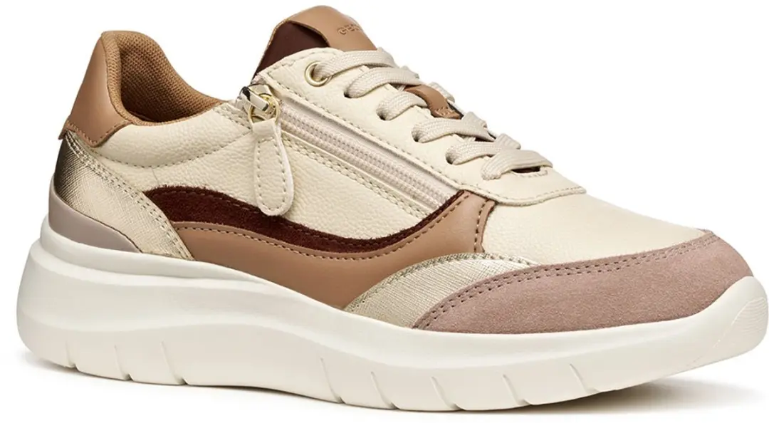 Geox Plummery Schoenen Zonder Veters Beige EU 38 Vrouw