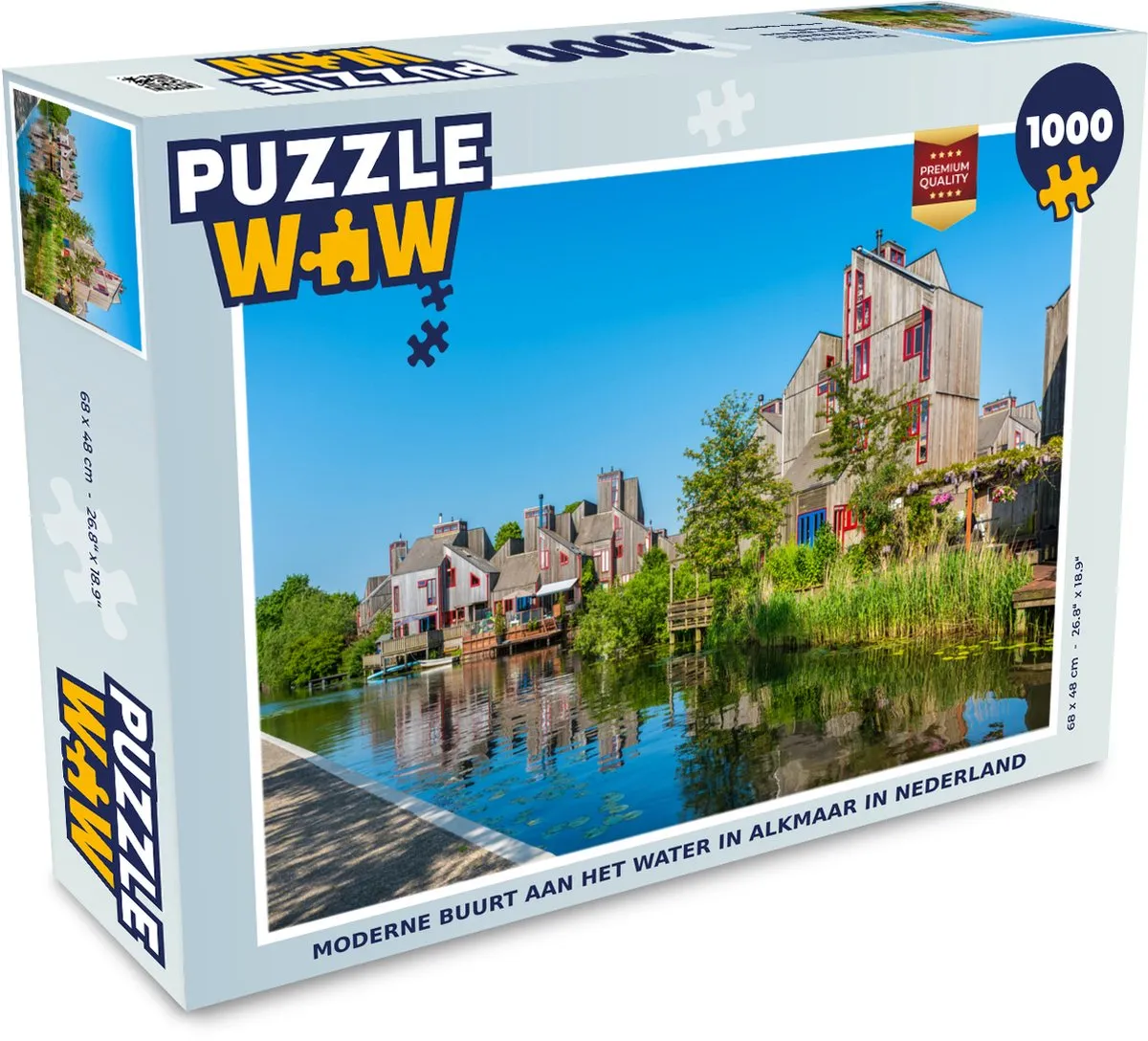 PuzzleWow Legpuzzel Alkmaar 1000 Stuks - Multicolor