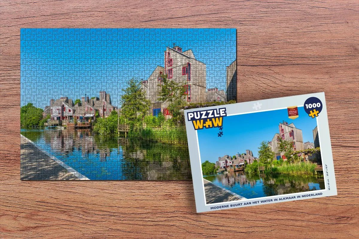 PuzzleWow Legpuzzel Alkmaar 1000 Stuks - Multicolor