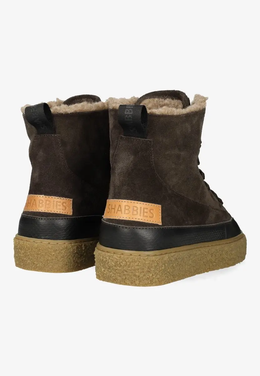 Shabbies Amsterdam Chewy Lily Ankle Boot - Bruin - Maat 41