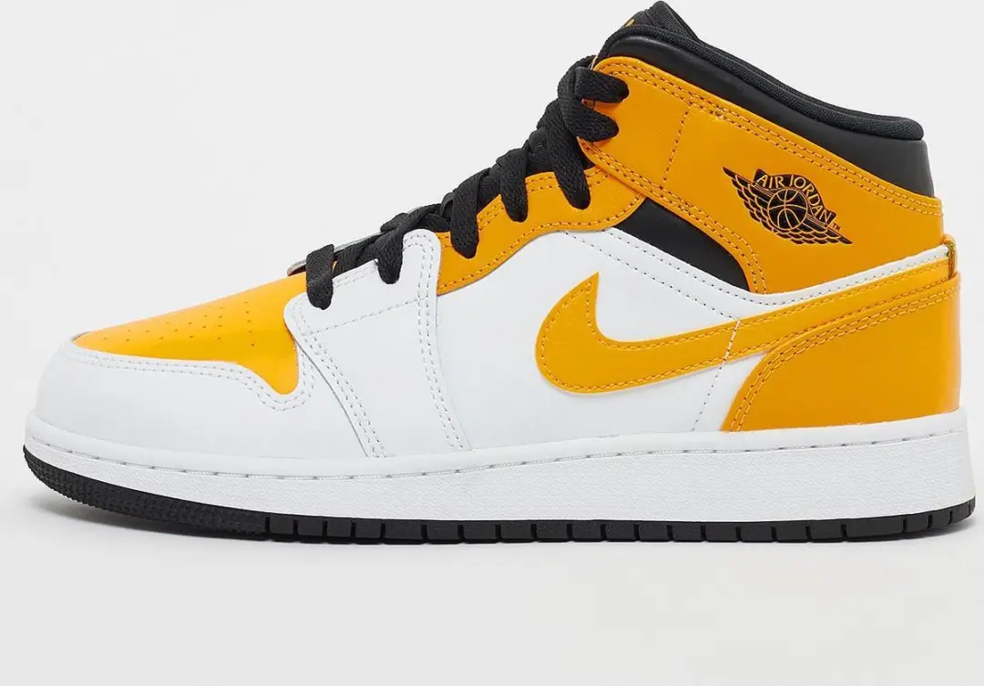 Air Jordan 1 Mid White University Gold