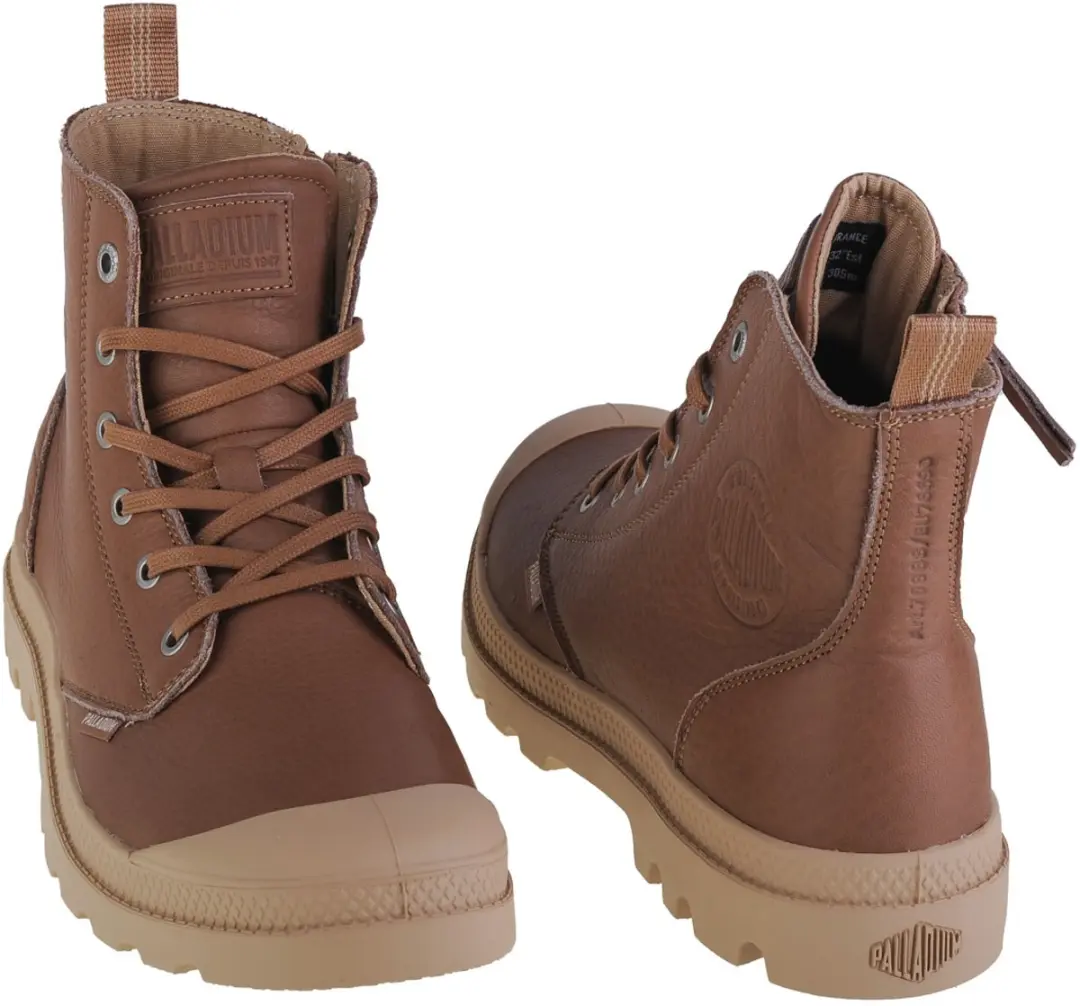 Palladium Pampa Zip Lth Ess Sneakers 76888-254-M - Bruin - afbeelding 5 van 5