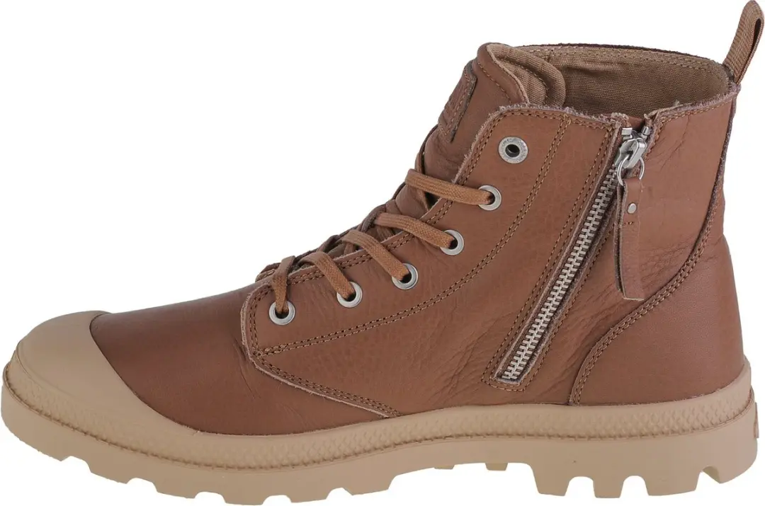 Palladium Pampa Zip Lth Ess Sneakers 76888-254-M - Bruin - afbeelding 2 van 5