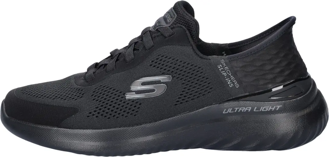 Skechers Hands Free Slip-Ins Bounder 232459-BBK Heren Sneaker - Zwart