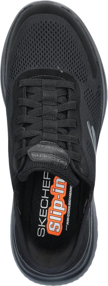 Skechers Hands Free Slip-Ins Bounder 232459-BBK Heren Sneaker - Zwart