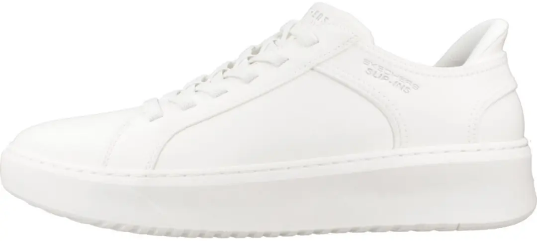 Skechers Slip-ins Court Break Heren Sneakers 183177-WHT - Wit - afbeelding 2 van 6