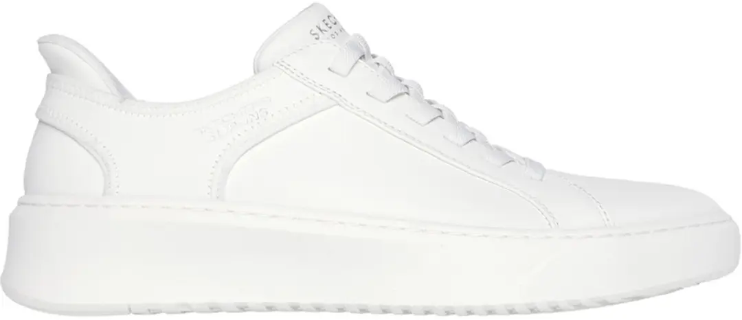 Skechers Slip-ins Court Break Heren Sneakers 183177-WHT - Wit - afbeelding 3 van 6
