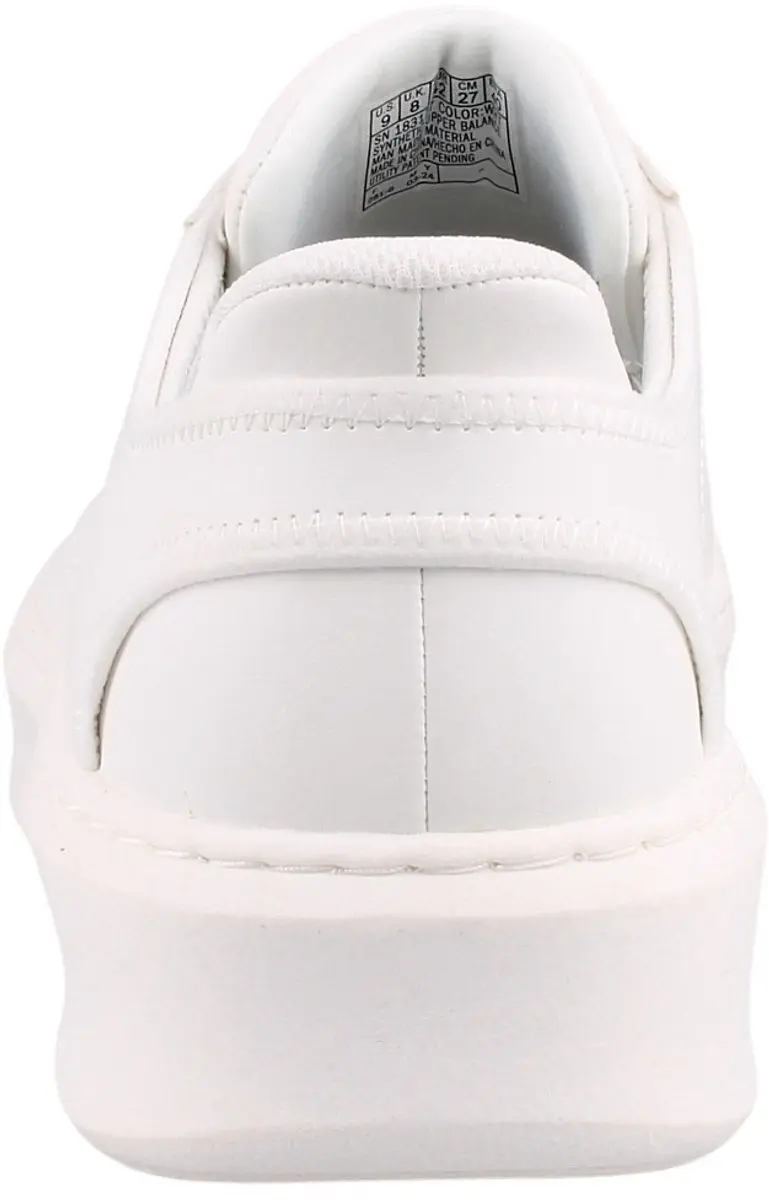 Skechers Slip-ins Court Break Heren Sneakers 183177-WHT - Wit - afbeelding 5 van 6