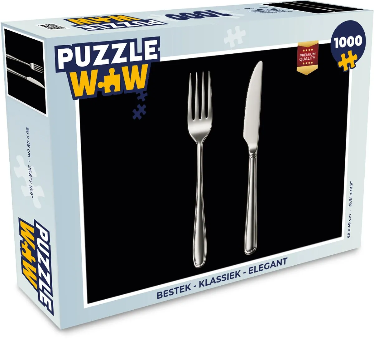 PuzzleWow Bestek Legpuzzel 1000 Stuks - Klassiek