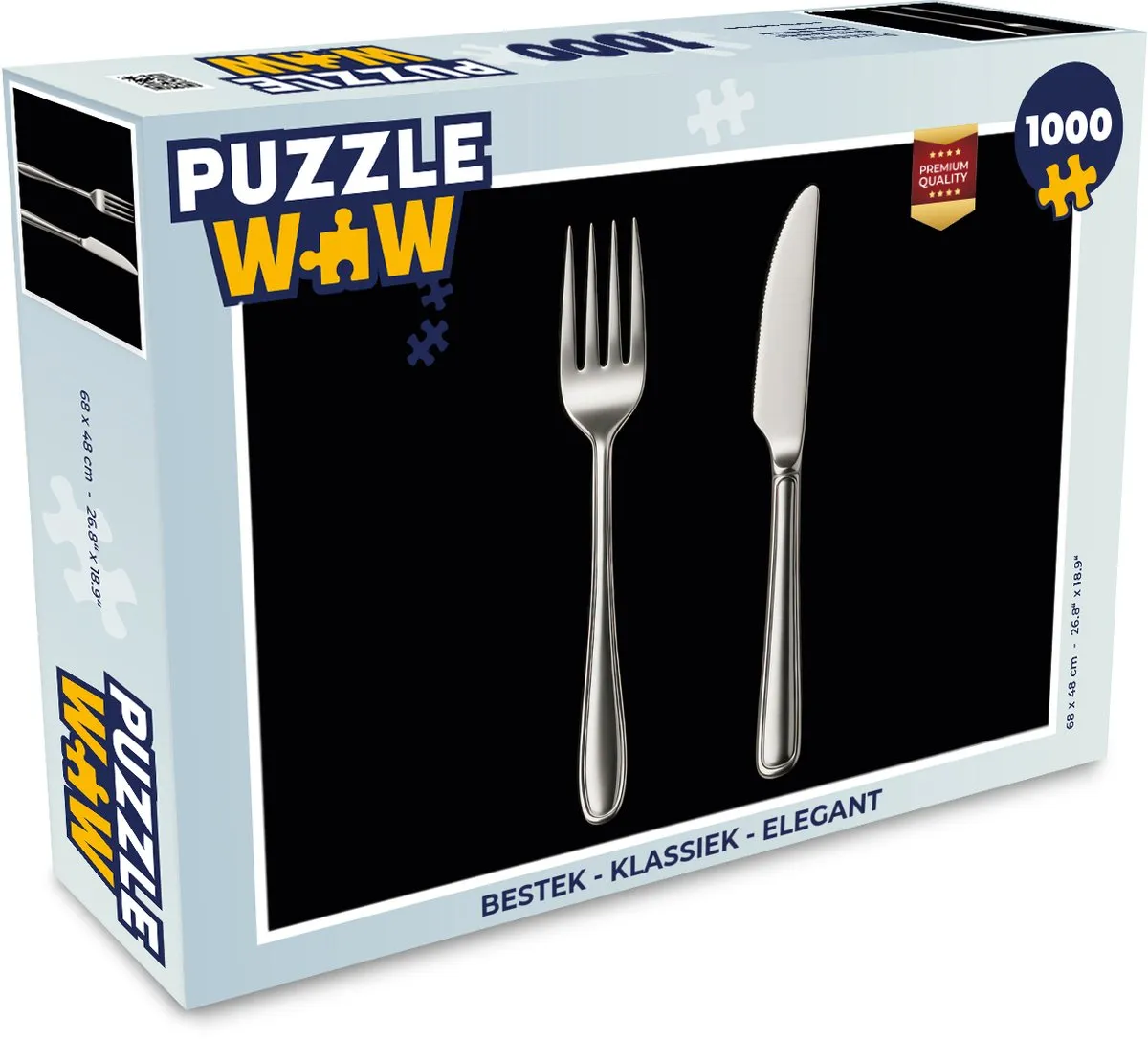 PuzzleWow Bestek Legpuzzel 1000 Stuks - Klassiek