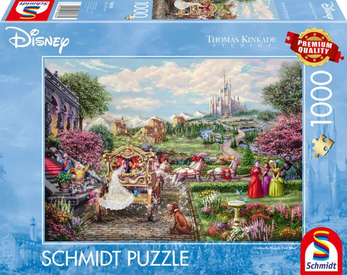 Schmidt Thomas Kinkade Disney Dreams Cinderella Happily Ever After Puzzel 1000 Stuks - Multi