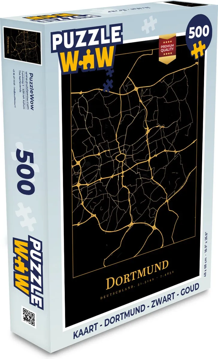PuzzleWow Dortmund Legpuzzel 500 Stuks - Multicolor