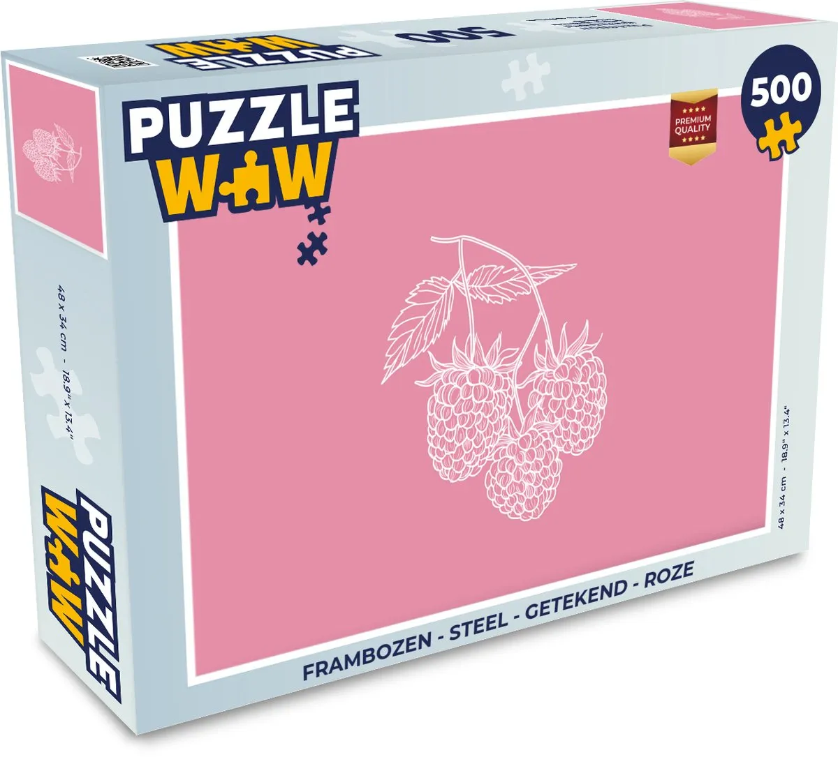 PuzzleWow Frambozen Legpuzzel 500 Stuks