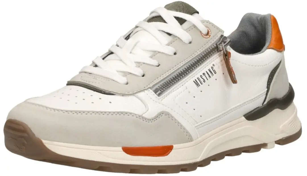 Mustang Sneakers Synthetisch - Wit - Maat 43 - afbeelding 4 van 6