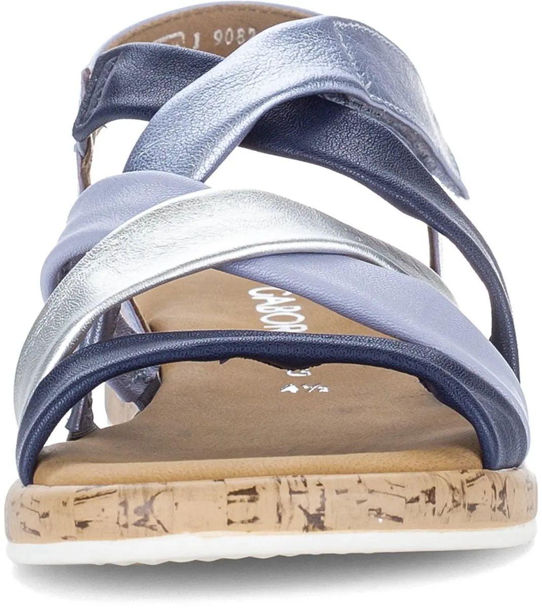 Gabor Dames Sandalen 40 - Blauw/Zilver - afbeelding 5 van 6