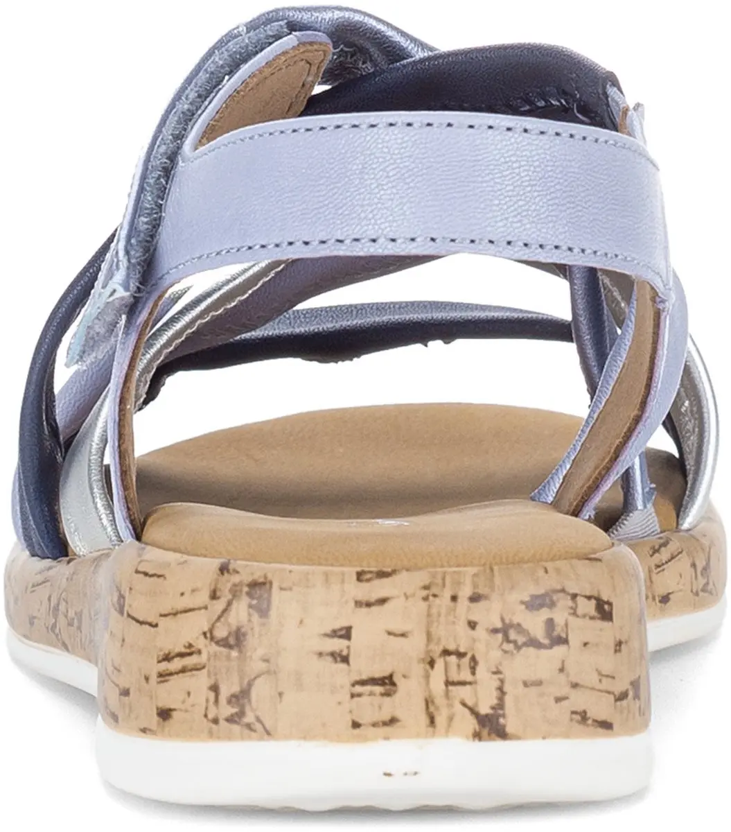 Gabor Dames Sandalen 40 - Blauw/Zilver - afbeelding 4 van 6